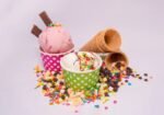 Fried ice cream decadent treat made by coating
